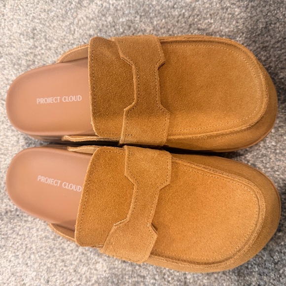 Project Cloud Suede Penny Mule in Cognac - Picture 3 of 4
